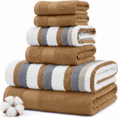Modern Threads Pax 6-Piece Yarn Dyed 100-Percent Cotton Towel Set