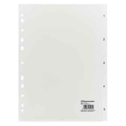 Soennecken Zahlenregister Verwendung für Papierformat: DIN A4 Grammatur: 165 g/m² (2114)