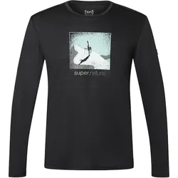 Super Natural, Herren, Sportshirt, Almost Done (L), Schwarz, L