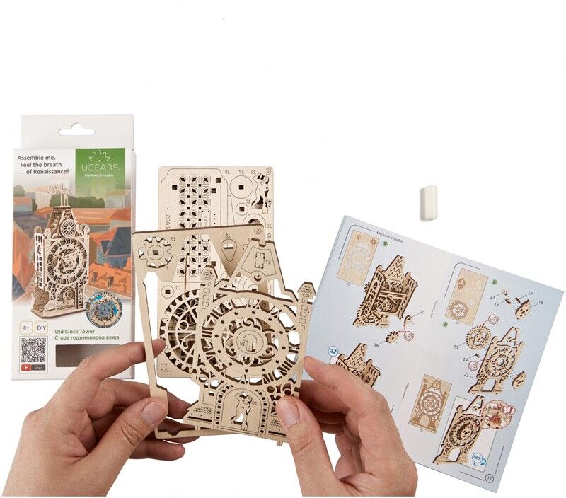 Ancien beffroi Ugears - Puzzle 3d en bois