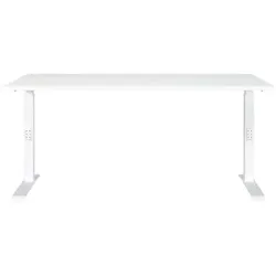 Germania-Werke Schreibtisch höhenverstellbar (manuell) »Downey« 160 cm weiß, 160x91x80 cm