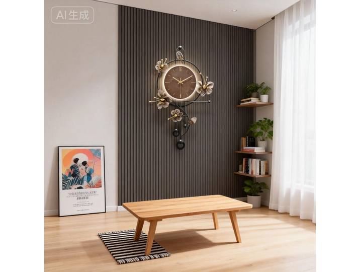 Horloge murale lumineuse, horloge murale décorative moderne, horloge de salon esthétique de luxe, horloges minimalistes silencieuses élégantes, grandes horloges
