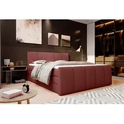 Boxspringbett Fresco 160 x 200 cm Stoff Coral