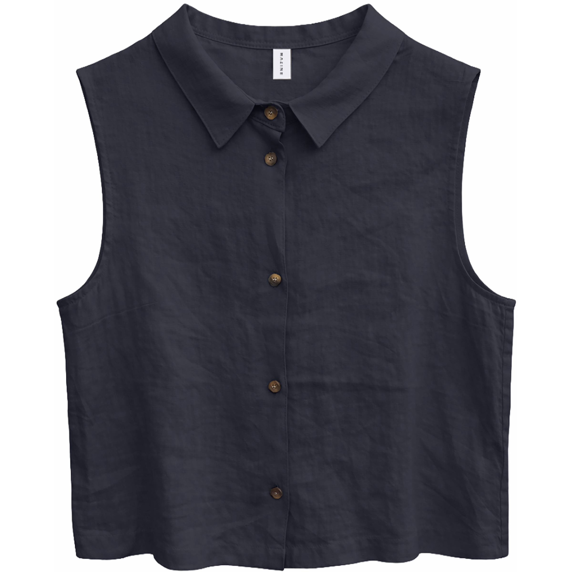Mazine Sleeveless Linen Damen Blusen schwarz Größe S Lifestyle Hautfreundlich