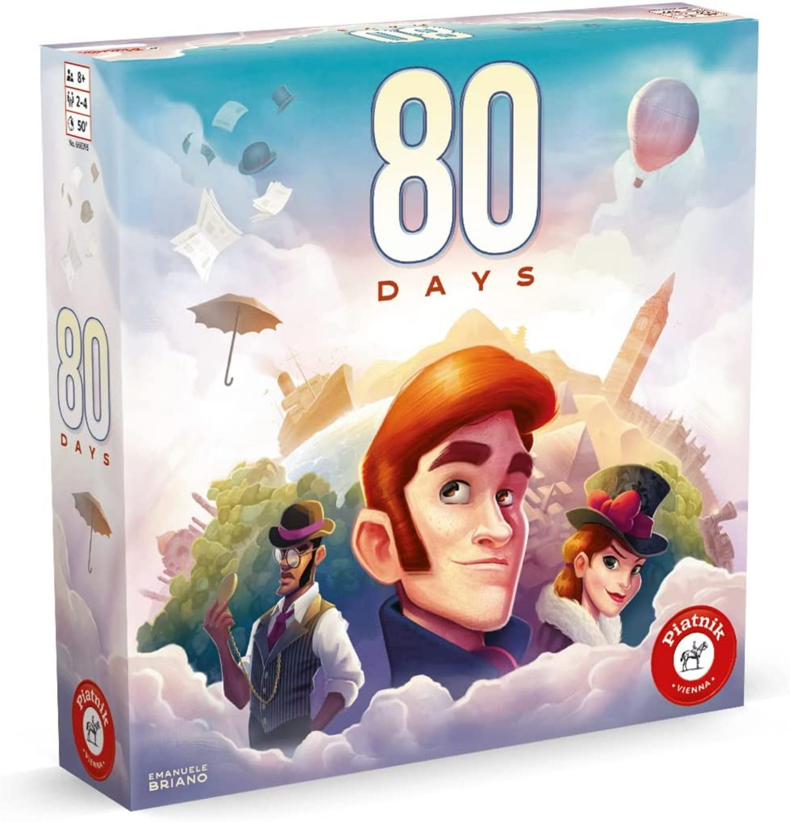 80 Days bordspel Piatnik voor 2-4 spelers