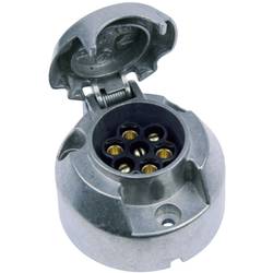 SecoRüt 20150 Anhänger-Steckdose [Steckdose 7polig - Stecker 7polig] Aluminium