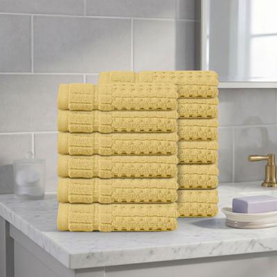 Home Weavers Inc Home Weavers Willow Collection 630GSM Cotton Zero Twist Super Absorbent Wash Cloth - 13x13