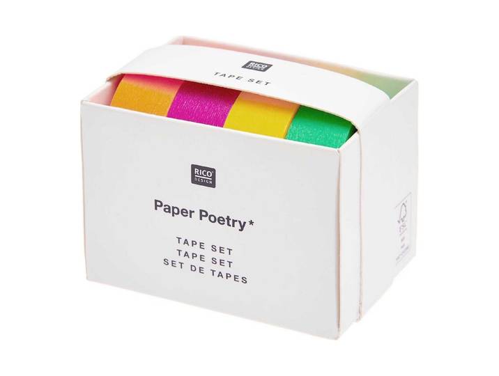 Rico Washi Tape Set Neon, klassisch