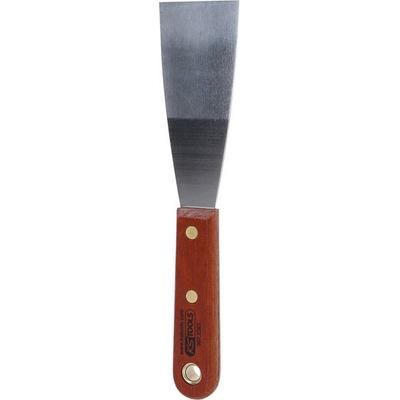 KS Tools 907.2263 EDELSTAHL Spachtel, 50mm, mit Holzgriff