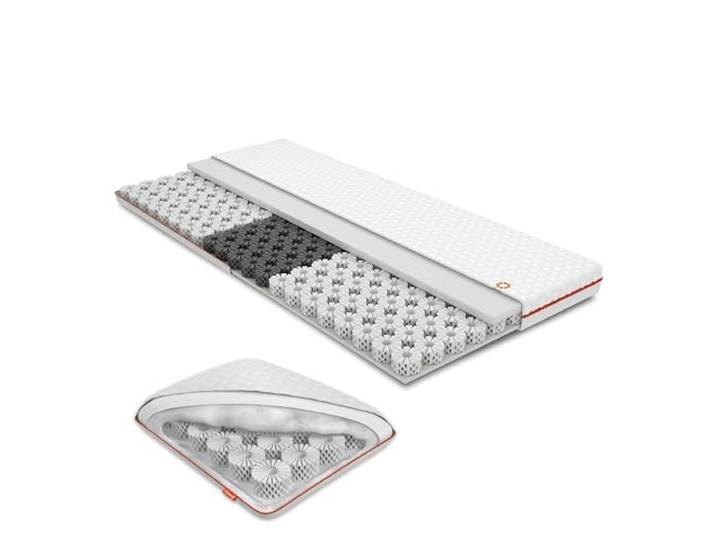 OCTASLEEP Smart Plus Topper + Kissen 100x200 - kühlende Matratzenauflage mit Federn aus Memory Foam - 3 Zonen für ideale Unterstützung - Härtegrad 3 -Öko-Tex Zertifiziert - atmungsaktiver Topper
