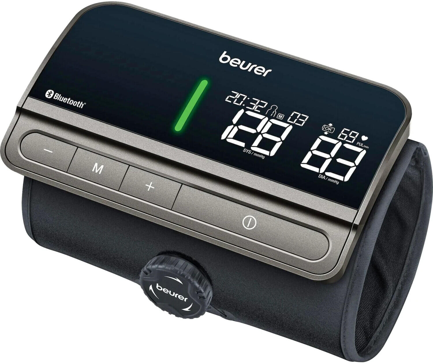 beurer BM 81 easyLock Oberarm-Blutdruckmessgerät Schwarz 655.11