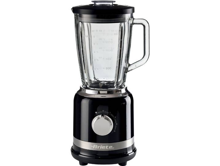ARIETE Standmixer 585BK Moderna schwarz, 1,5 L , schwarz, B:20,5cm H:42cm T:18,5cm, Zerkleinerer, Standmixer