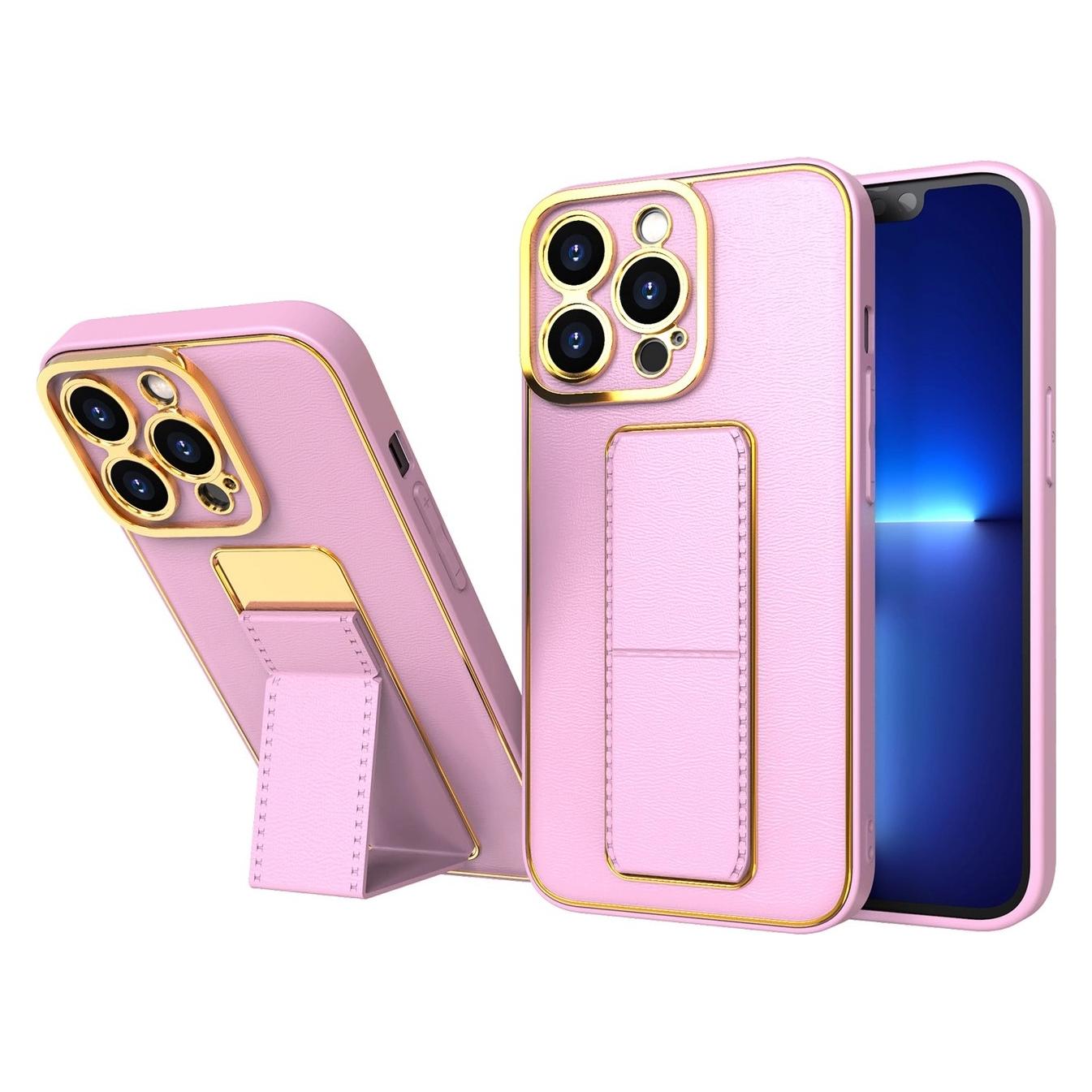 Hurtel Neue Kickstand Case Hülle für iPhone 12 Pro mit Ständer Pink (Apple iPhone 12 Pro) (1404978613)