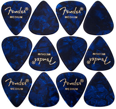 Fender Blue Moto Pick Medium Blue Moto