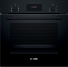 Bosch HBF133BA1 Backofen 60cm Schwarz 5Heizarten LED-Display EcoCleanDirect