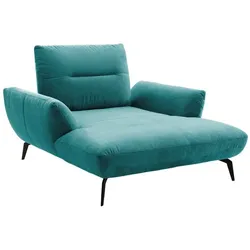 Loveseat-Sessel Payton Stoff Blau, Grün Petrol