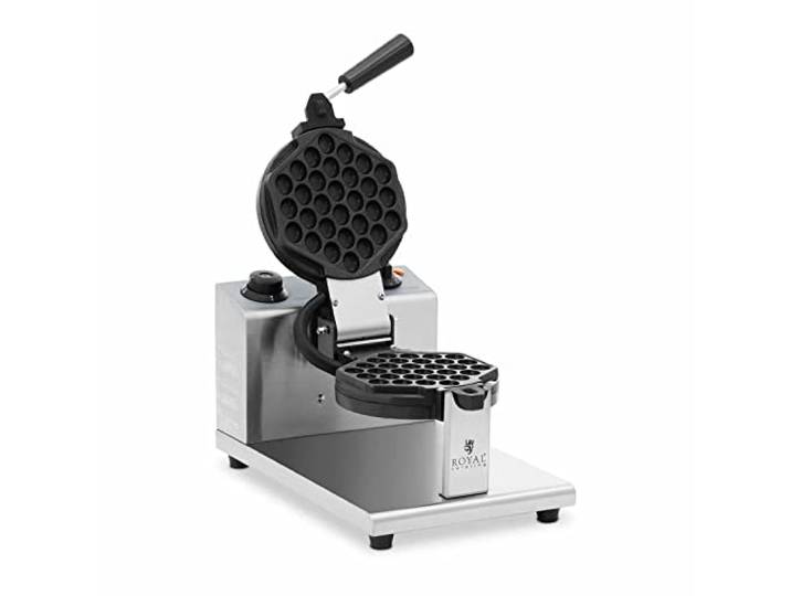 Royal Catering RCWM-1200-R2 Waffeleisen rund 1200 W Waffeleisen rund Waffelmaschine