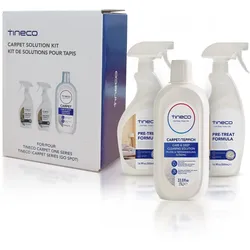 TINECO Teppichreiniger "Vorbehandlungslösung und", weiß, 3 Stk., Reinigungsmittel, Ideal zum Reinigen von Teppichen und Polstermöbel