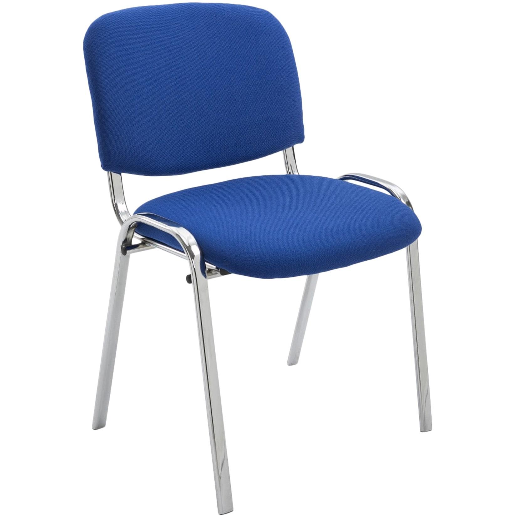 CLP Besucherstuhl Ken C Stoff Farbe: blau