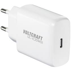 VOLTCRAFT UC-1C20W01 USB Ladegerät 20 W 1x USB-C® Fast Charge, USB PD 3.0 Weiß Innenbereich GaN VC-16019160