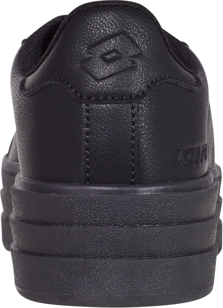 Plateausneaker LOTTO, Damen, Gr. 40, schwarz, Synthetik, clean, Schuhe Plateausneaker, - mit raffinierter Plateausohle im Lagenlook