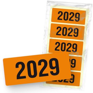 itenga Jahreszahlen 33108934, Aufkleber, 60 x 25 mm, 50 Etiketten, Jahr 2029