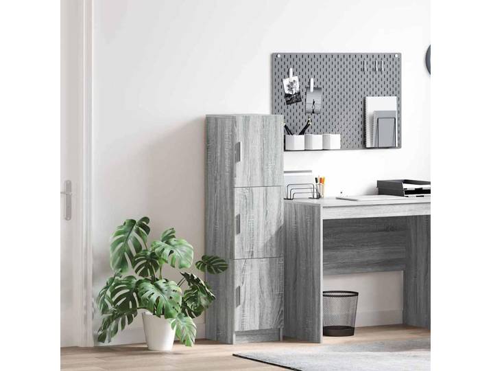 vidaXL Buffet haut Sonoma gris 31\,5 x 32 x 122\,5 cm
