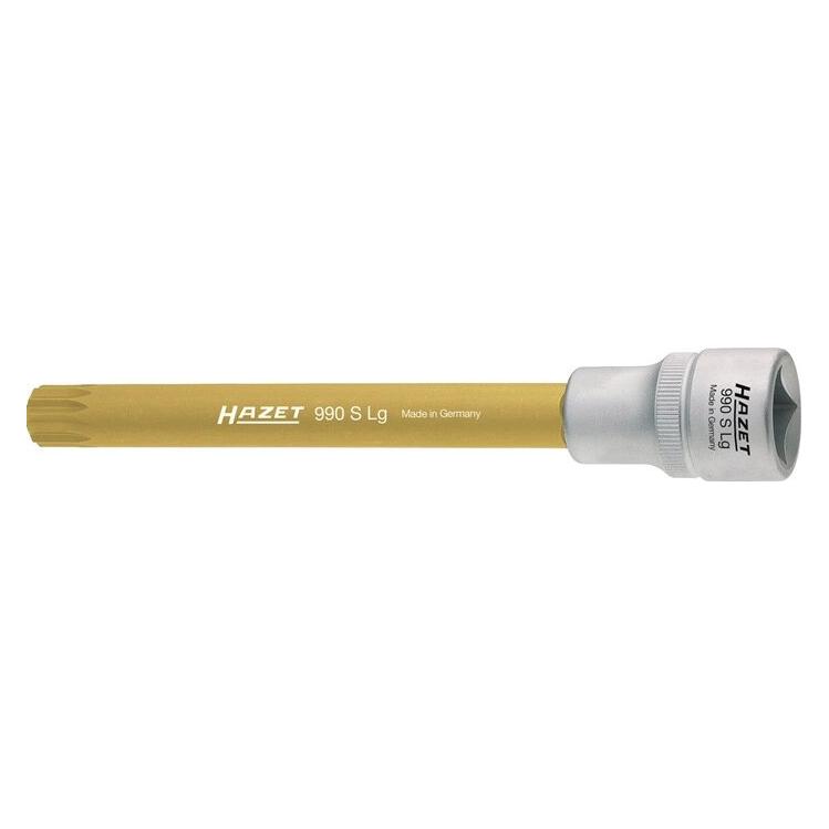 Hazet Schraubendreher-Steckschlüsseleinsatz 990-12 Vierkant12,5 mm (1/2 Zoll) Innen Vielzahn Pr... (12 mm) (990-12)