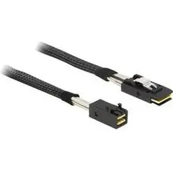 Delock Kabel Mini SAS HD x 4 SFF 8643 Stecker > Mini SAS x 4 36 Pin SFF 8087 Stecker (100 cm, Mini-SAS, SCSI), Interne Kabel (PC)