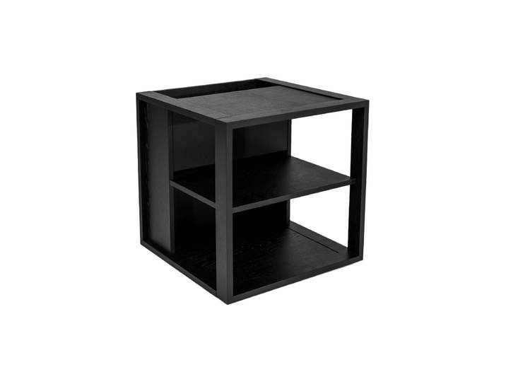Design Beistelltisch „Cube“ Eiche Schwarz MR.WOOD