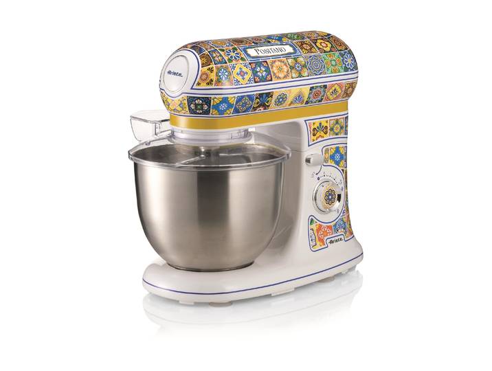 ARIETE Küchenmaschine Positano ARI-1588-POS , gelb, B:28,5cm H:38,5cm T:42,5cm, Küchenmaschinen, Küchenmaschine