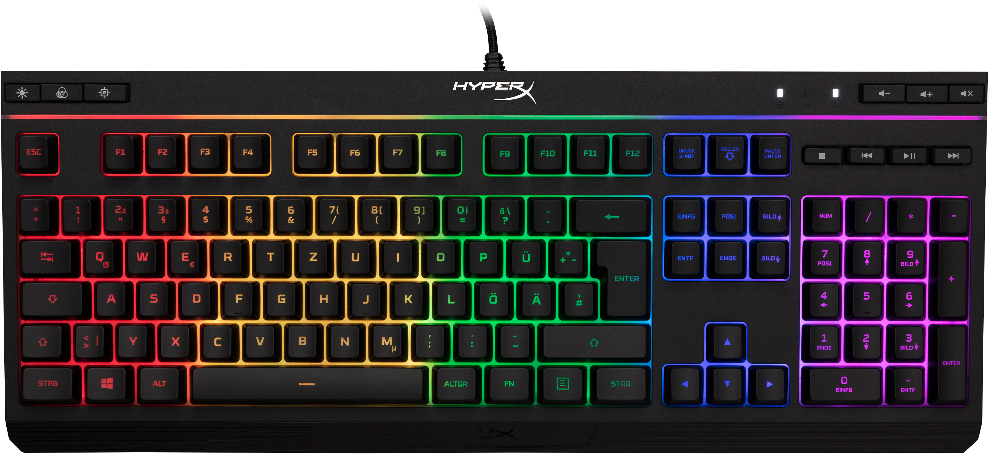 HyperX Alloy Core(DE-Layout) RGB-LED Gaming Tastatur USB (Schwarz) 4P4F5AD