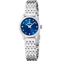 Festina F20749/4 Quarz Damenuhr Silberfarben/Blau