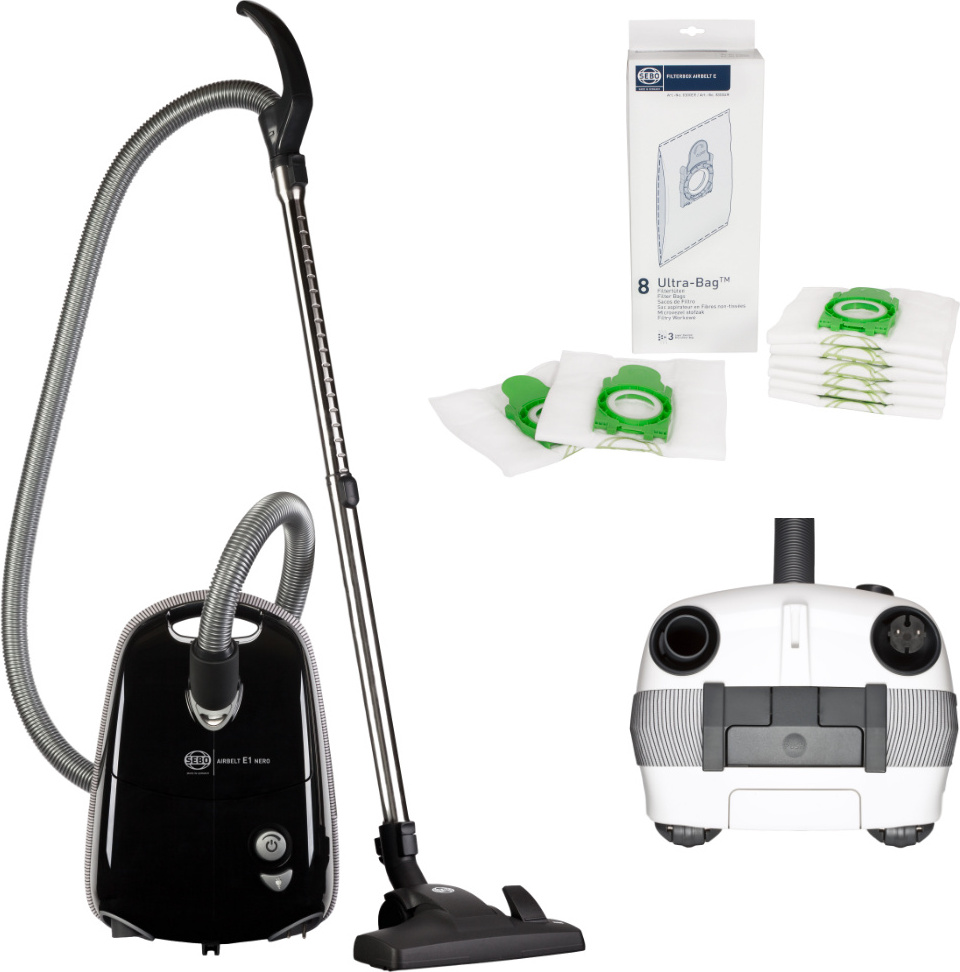 Staubsauger SEBO Airbelt E1 Nero 890W inkl. Zubehor