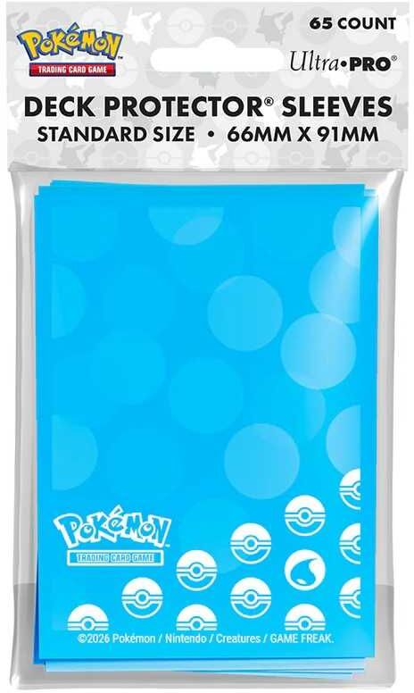Pokémon Water Energy Deck Protector Sleeves, 65 Pack - Ultra PRO - 2.5 x 3.5 in