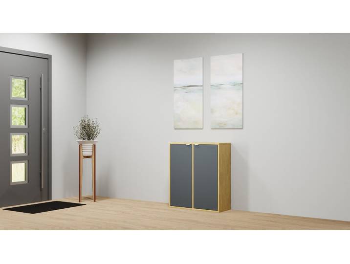 30 cm tiefes Sideboard nach Maß Eiche Natur geölt