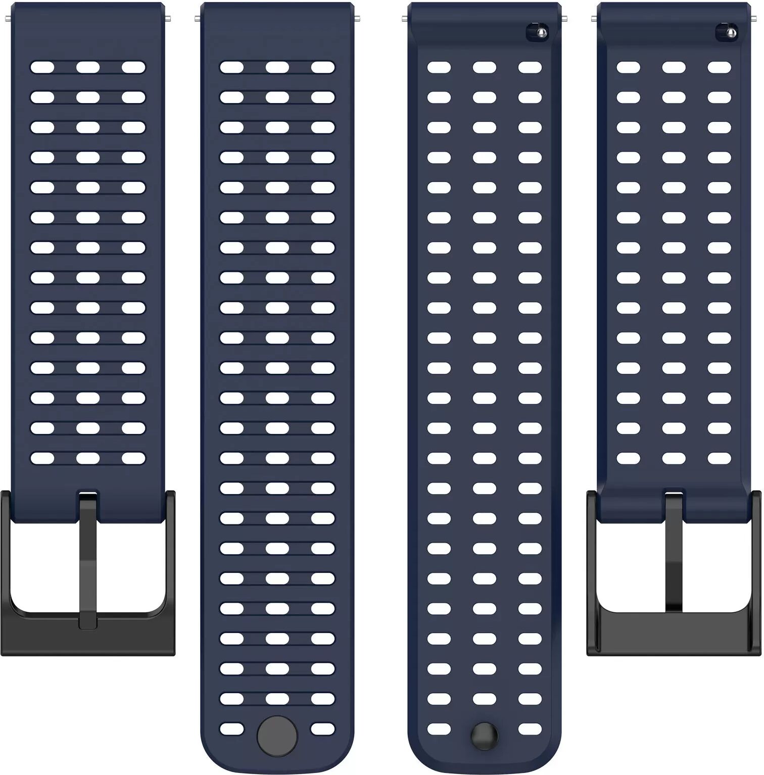 INF Silikonarmband für die Sportuhr der Suunto Vertical 9 Peak-Serie Dunkelblau