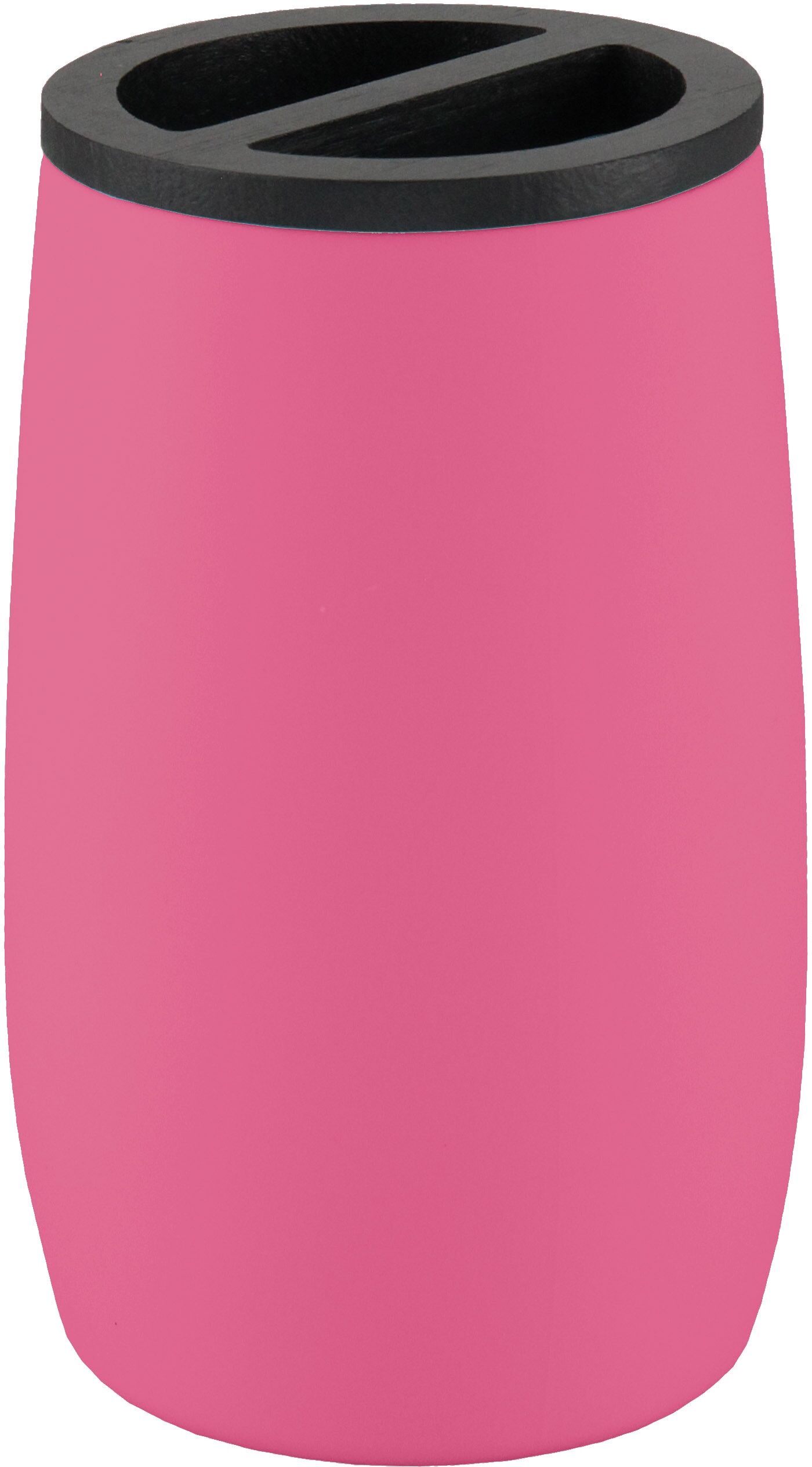 Zahnbürstenhalter KLEINE WOLKE "Daily", pink, B:7,4cm H:12,2cm L:7,4cm Ø:7,4cm, Acrylnitril-Butadien-Styrol (ABS), Bambus, Zahnputzbecher, Zahnbürstenhalter pink Einheitsgröße