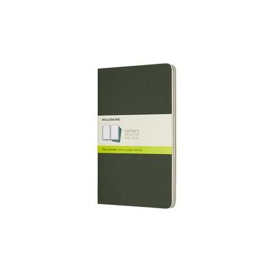 MOLESKINE CAHIER L/A5, 3ER SET, BLANKO, KARTONEINBAND, MYRTENGRÜN