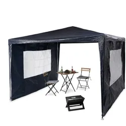 Relaxdays, Pavillon Zubehör, Pavillon (300 cm, 300 cm)