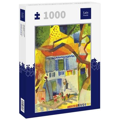 Lais Puzzle August Macke - Innenhof des Landhauses in St. Germain 1000 Teile