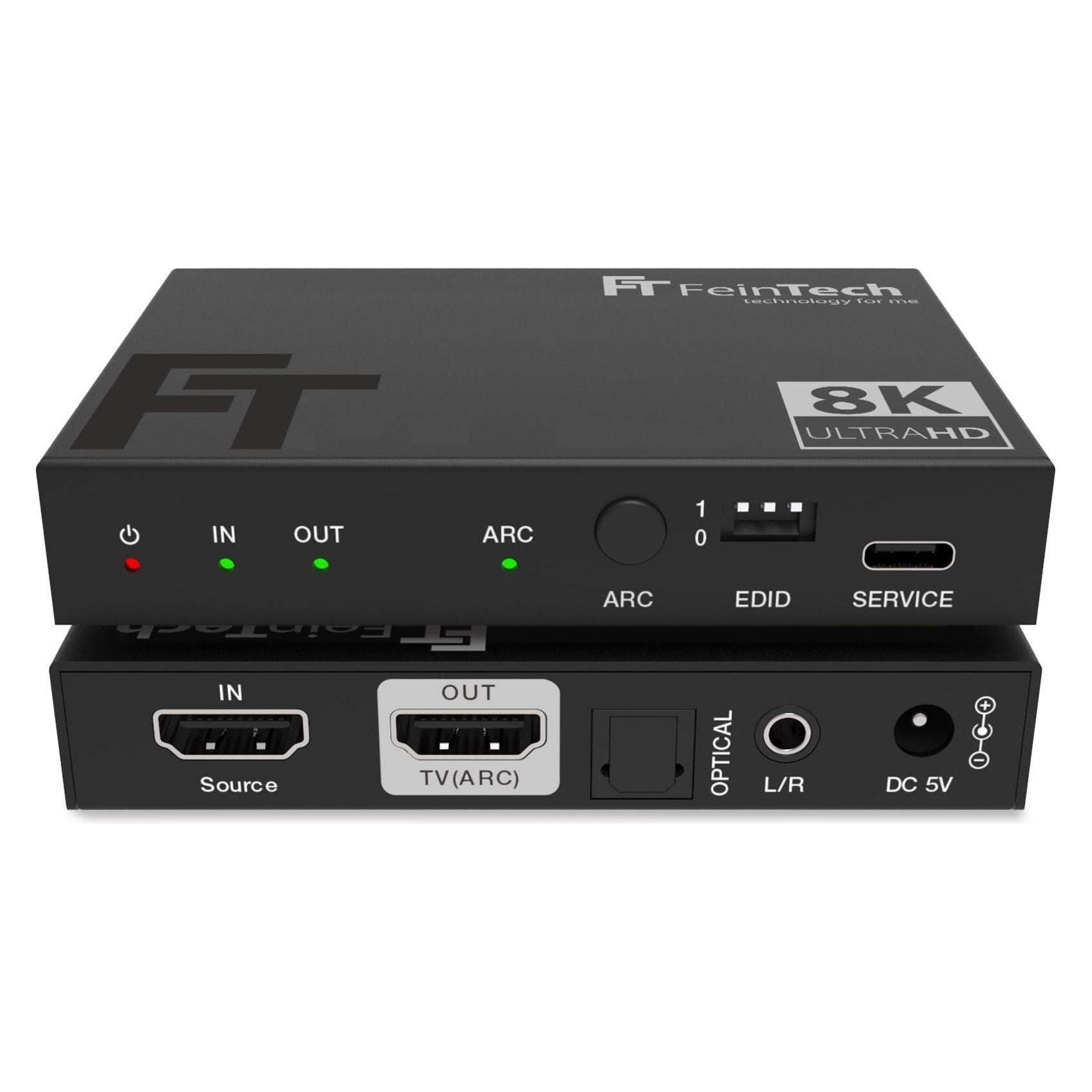 FeinTech AX210 HDMI 2.1 Audio Extractor (Toslink & Aux) | 4K 120Hz | ARC (54041163)