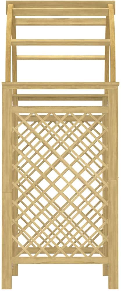 vidaXL Arche avec treillis 141x97x243 cm Bois de pin massif imprégné