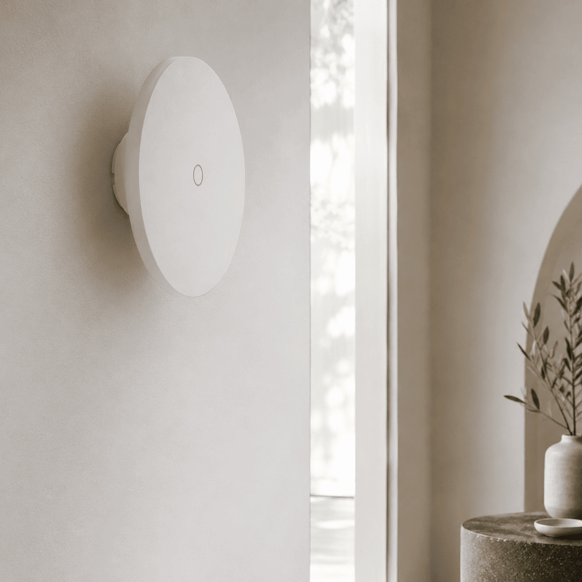 VTAC Applique Murale LED 12W CCT Disque Blanc IP65