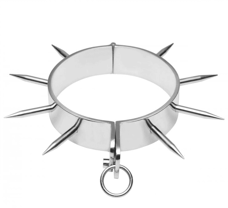 METAL HARD collier esclave BDSM avec pointes