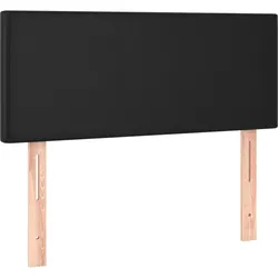 Décoshop26 - Kopfteil Schlafzimmeraccessoire Möbelstück 90 x 5 x 78/88 cm schwarzes Synthetikmaterial TDL0202082