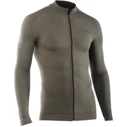 Northwave, Herren, Velotrikot, Trip Knit Jersey (L), Schwarz, Grau, Grün, L