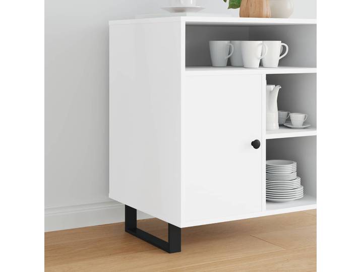 vidaXL Möbelbeine 12 Stk. Schwarz 311 x 40,5 x 100 mm Eisen