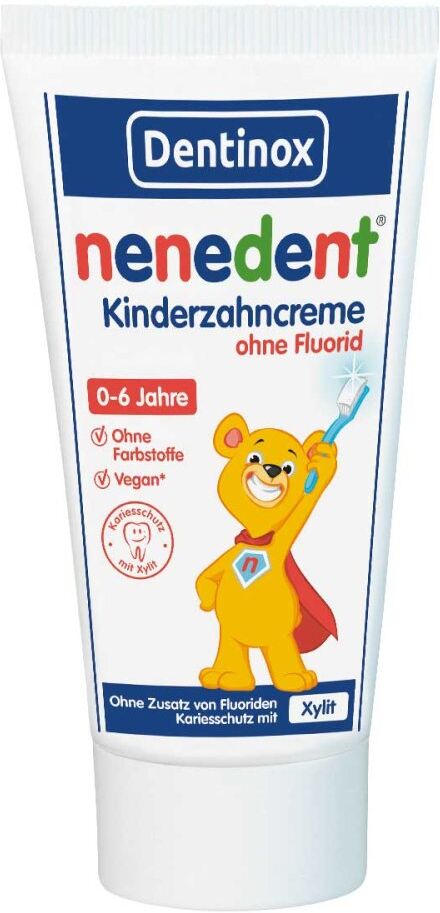 Nenedent Kinderzahncreme ohne Fluorid Standtube