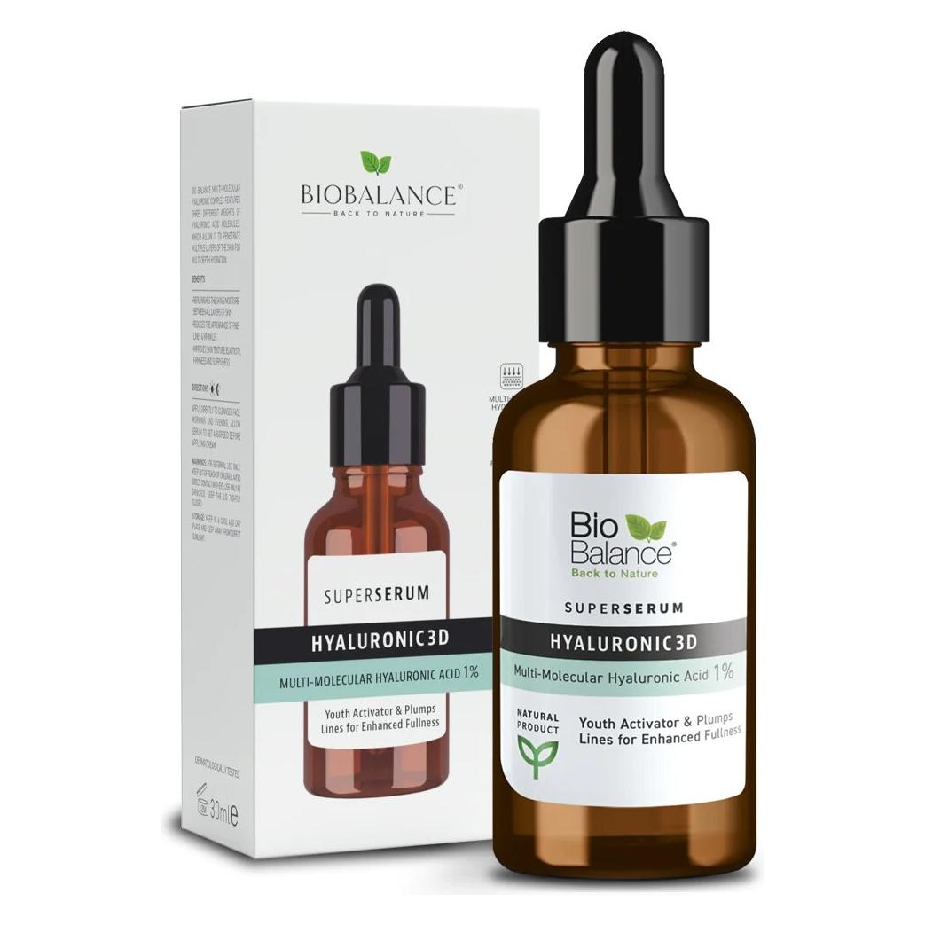 Biobalance Bio Balance Hyaluronic 3D, Feuchtigkeitsspendendes und aufpolsterndes Serum für Tag und Nacht, für (30 ml) (65193915)